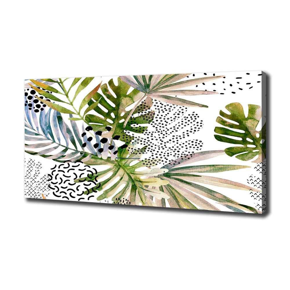 Tableau mural sur toile Feuilles tropicales