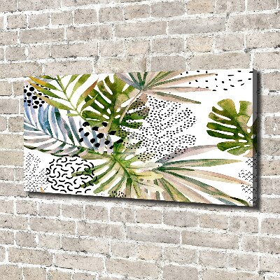 Tableau mural sur toile Feuilles tropicales