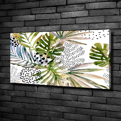 Tableau mural sur toile Feuilles tropicales