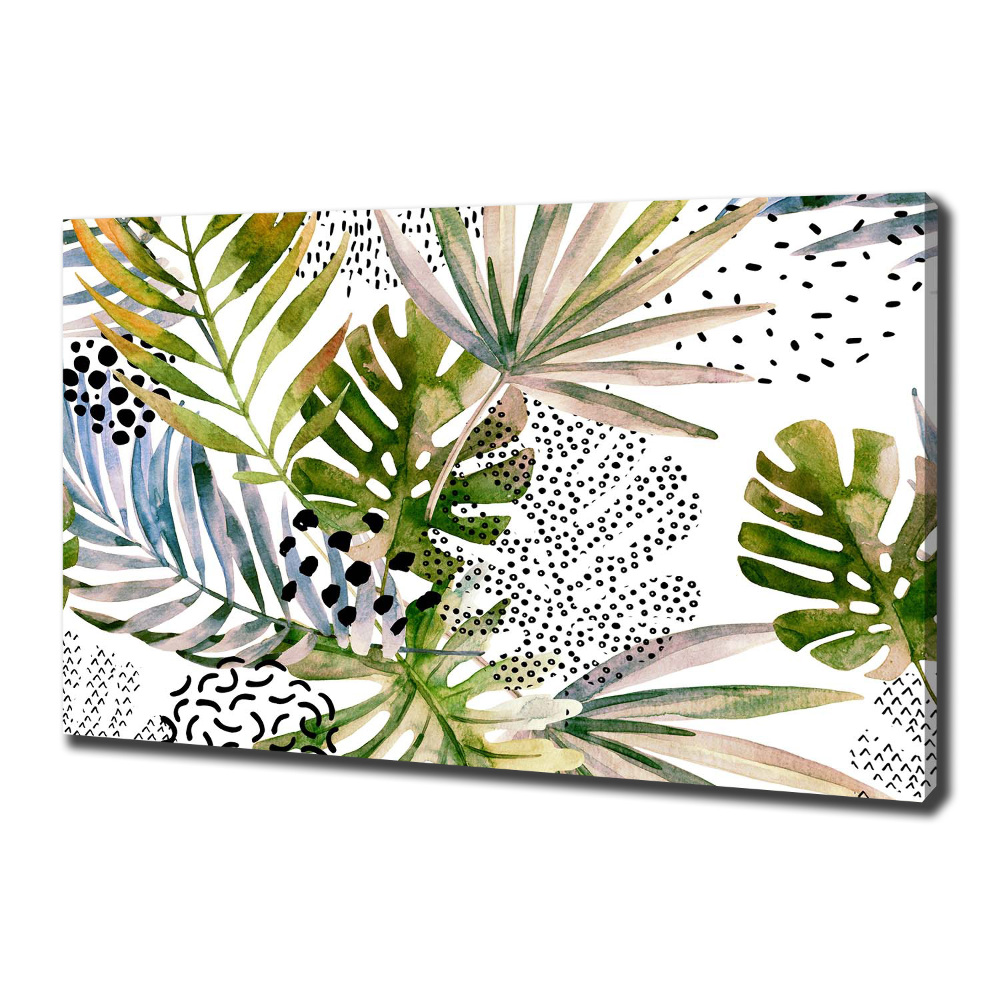 Tableau mural sur toile Feuilles tropicales