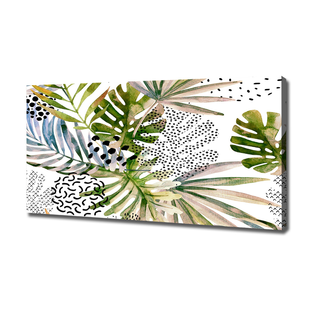 Tableau mural sur toile Feuilles tropicales