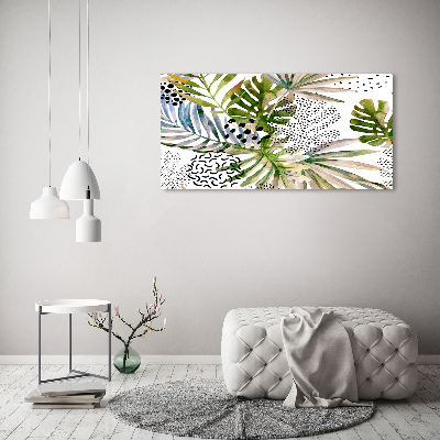 Tableau mural sur toile Feuilles tropicales