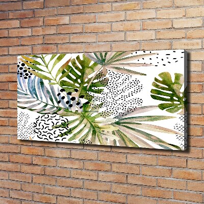 Tableau mural sur toile Feuilles tropicales