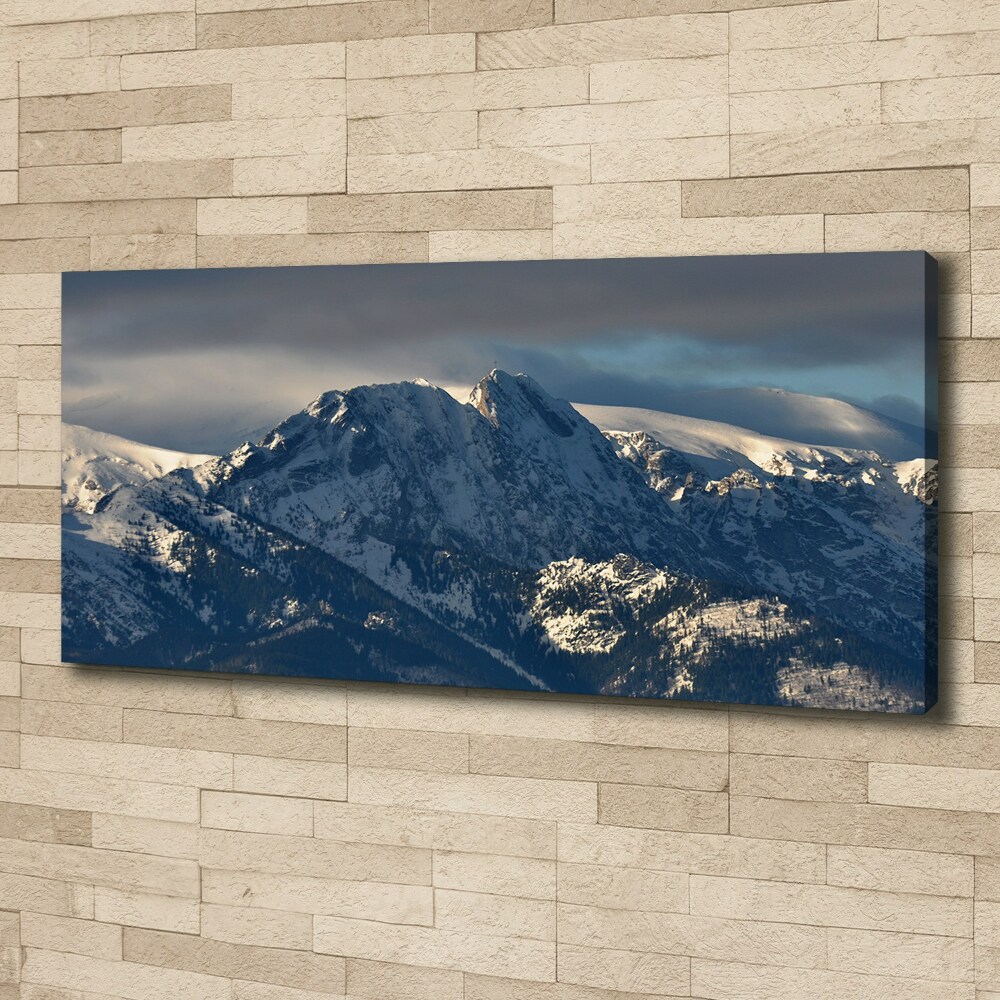 Tableau imprimé sur toile Giewont en hiver