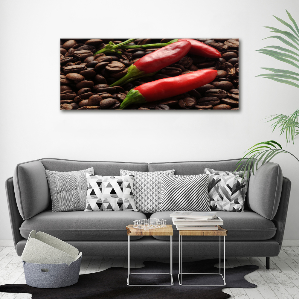 Tableau photo sur toile Piment et café