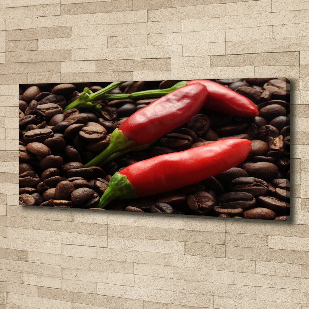 Tableau photo sur toile Piment et café