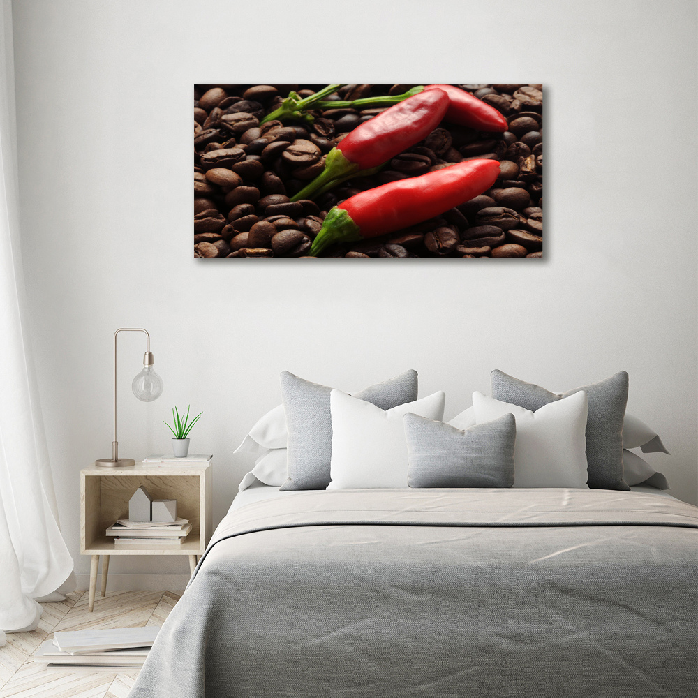 Tableau photo sur toile Piment et café