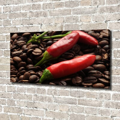 Tableau photo sur toile Piment et café