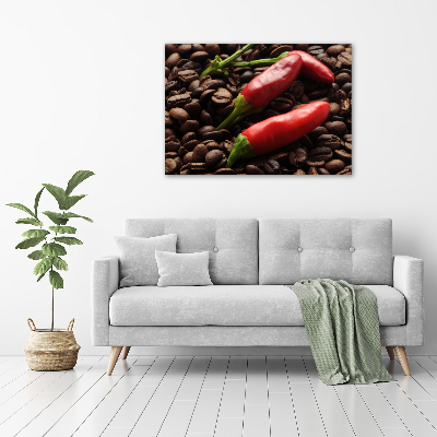 Tableau photo sur toile Piment et café