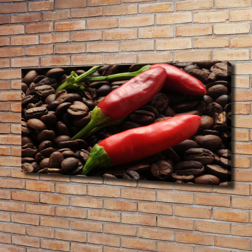 Tableau photo sur toile Piment et café