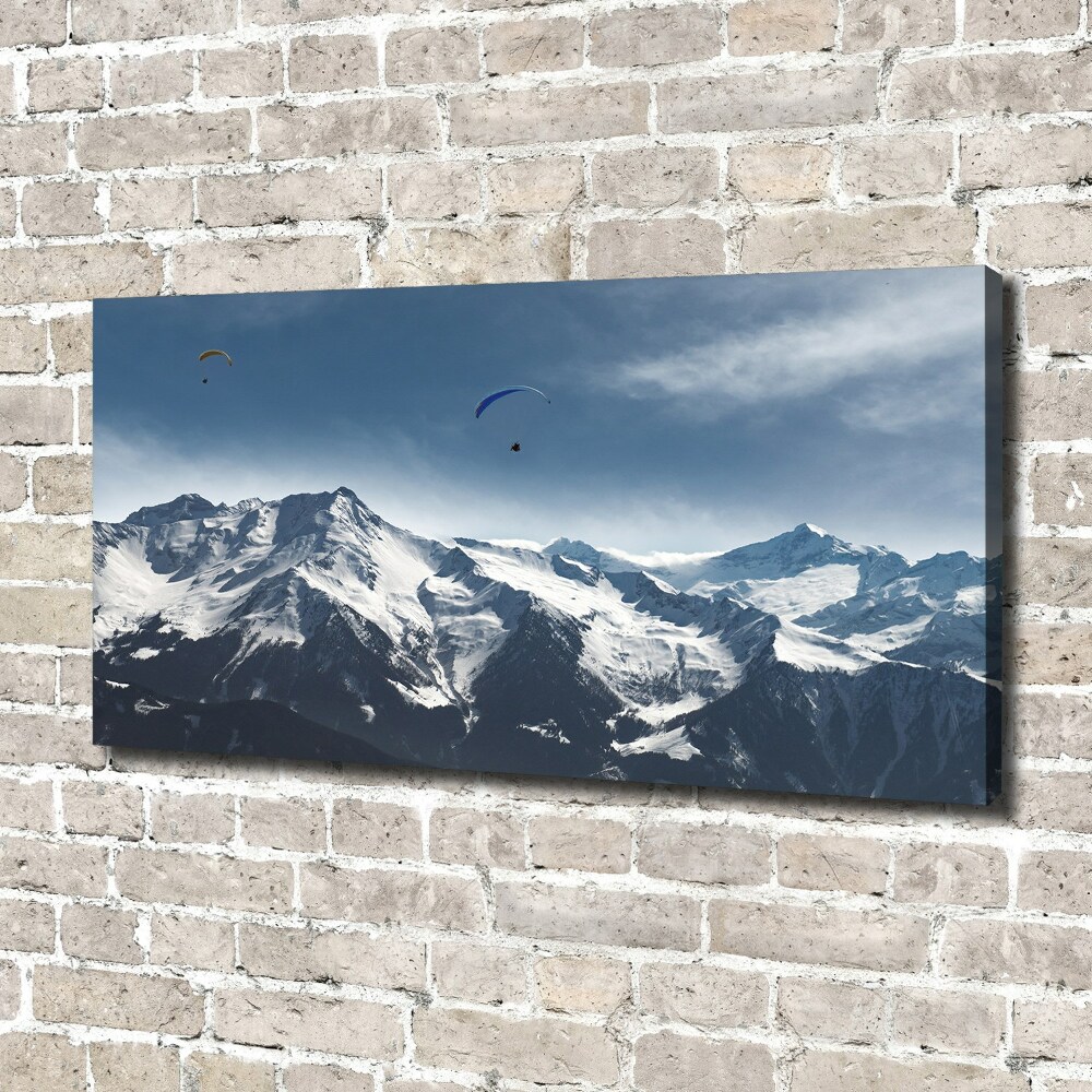 Tableau imprimé sur toile Parapente Alpes