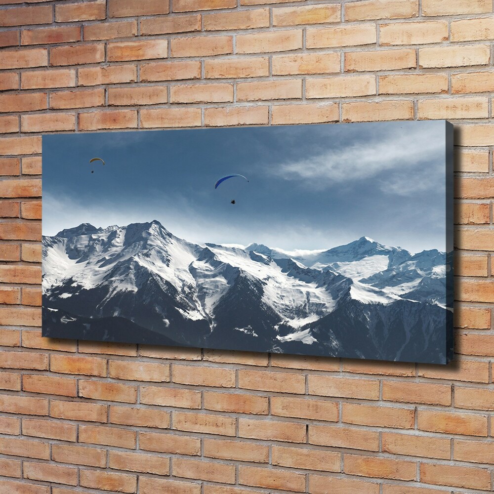 Tableau imprimé sur toile Parapente Alpes