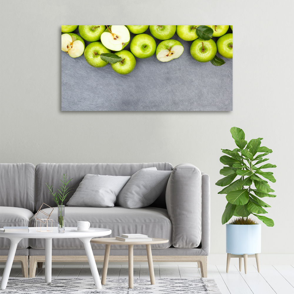 Tableau sur toile Pommes vertes