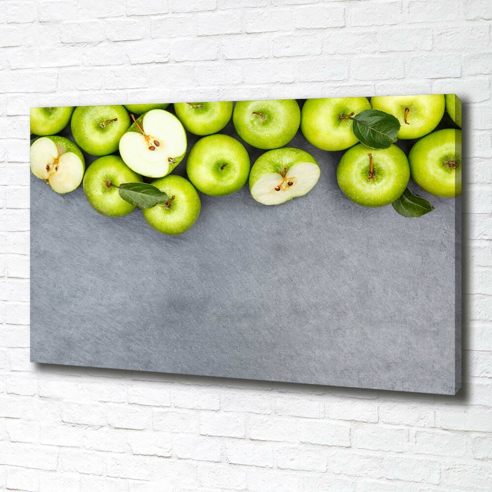 Tableau sur toile Pommes vertes