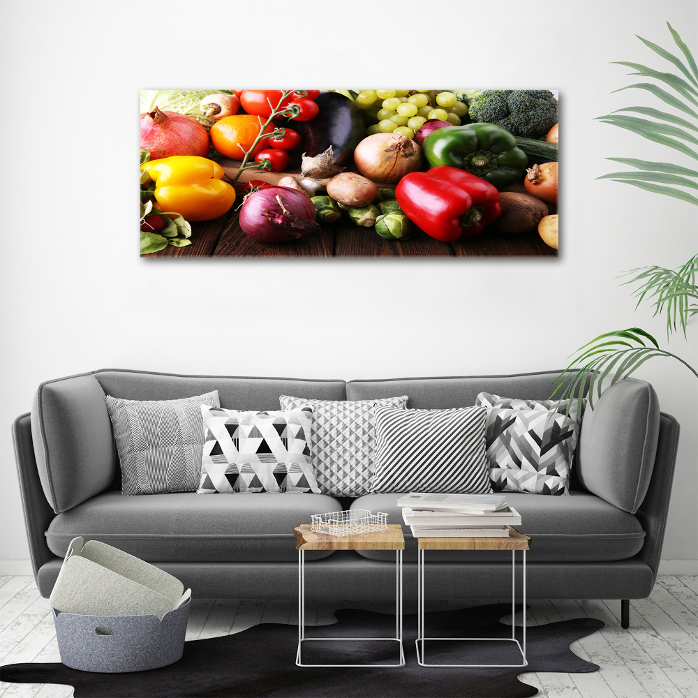 Tableau imprimé sur toile Légumes et fruits