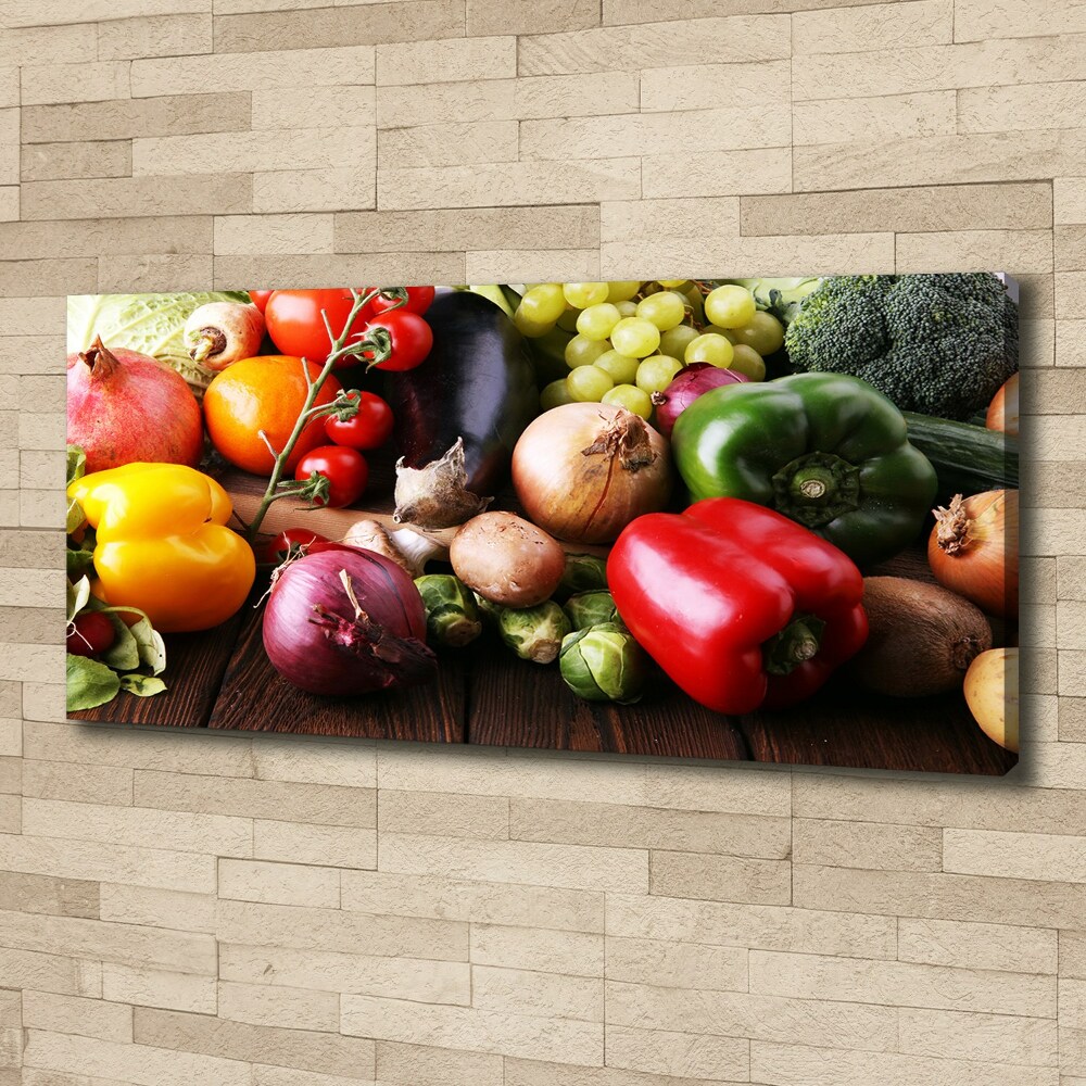 Tableau imprimé sur toile Légumes et fruits