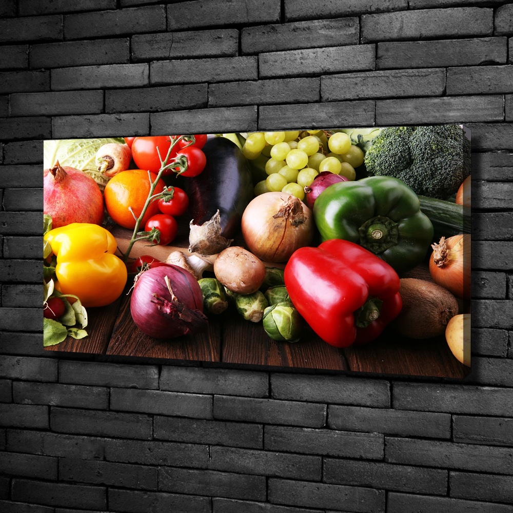 Tableau imprimé sur toile Légumes et fruits