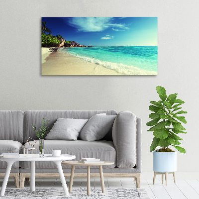 Tableau sur toile Plage des Seychelles