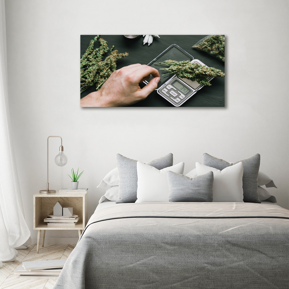 Tableau sur toile Cimes de cannabis