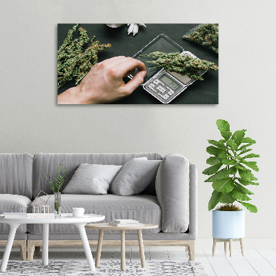 Tableau sur toile Cimes de cannabis