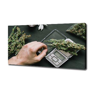 Tableau sur toile Cimes de cannabis