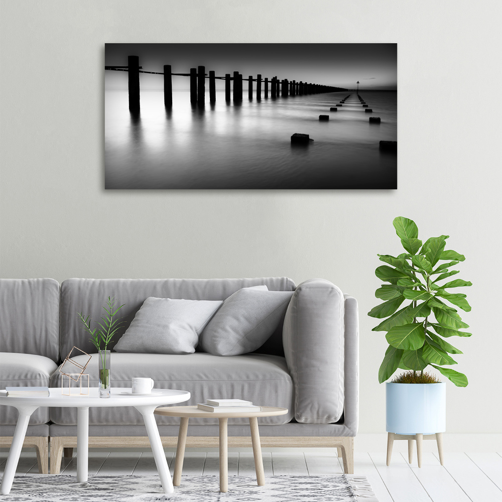 Tableau photo sur toile Brise-lames de la Tamise