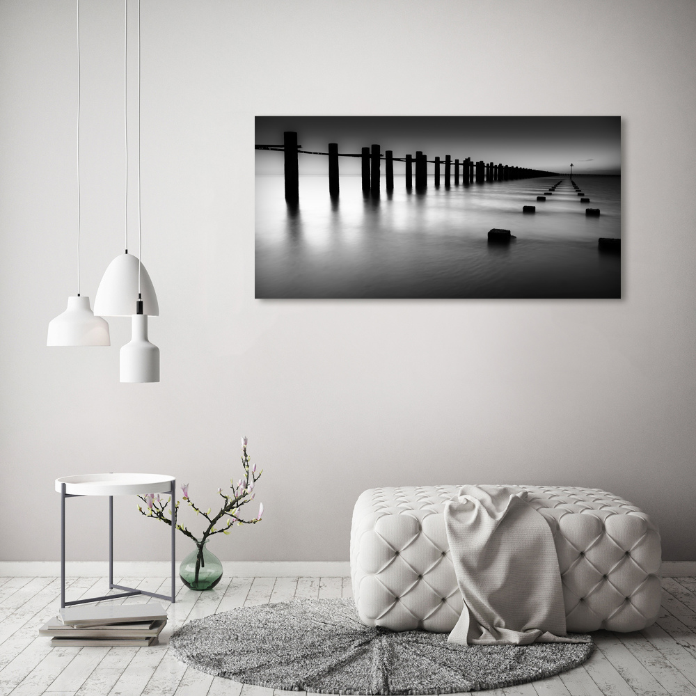 Tableau photo sur toile Brise-lames de la Tamise