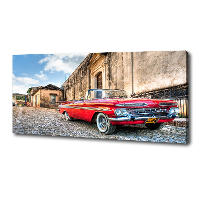 Tableau photo sur toile Chevrolet rouge