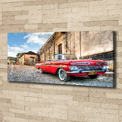 Tableau photo sur toile Chevrolet rouge