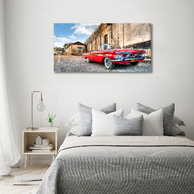 Tableau photo sur toile Chevrolet rouge