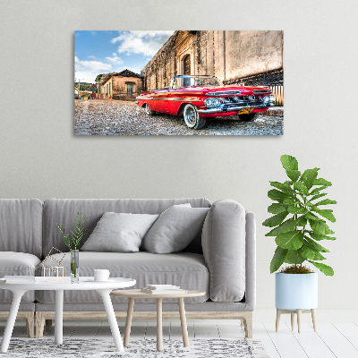 Tableau photo sur toile Chevrolet rouge