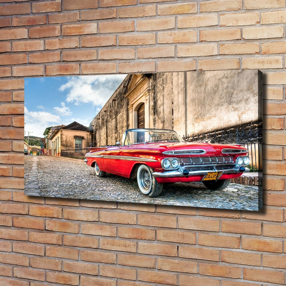 Tableau photo sur toile Chevrolet rouge