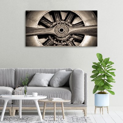 Tableau mural sur toile Moteur d'avion