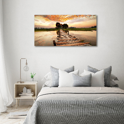 Tableau mural sur toile Pont en bois