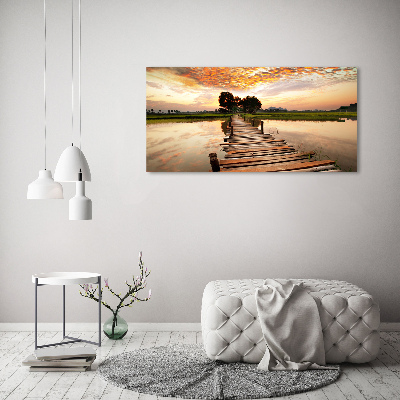 Tableau mural sur toile Pont en bois