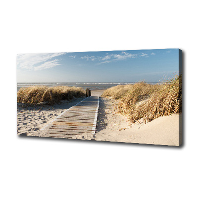 Tableau mural sur toile Chemin sur la plage