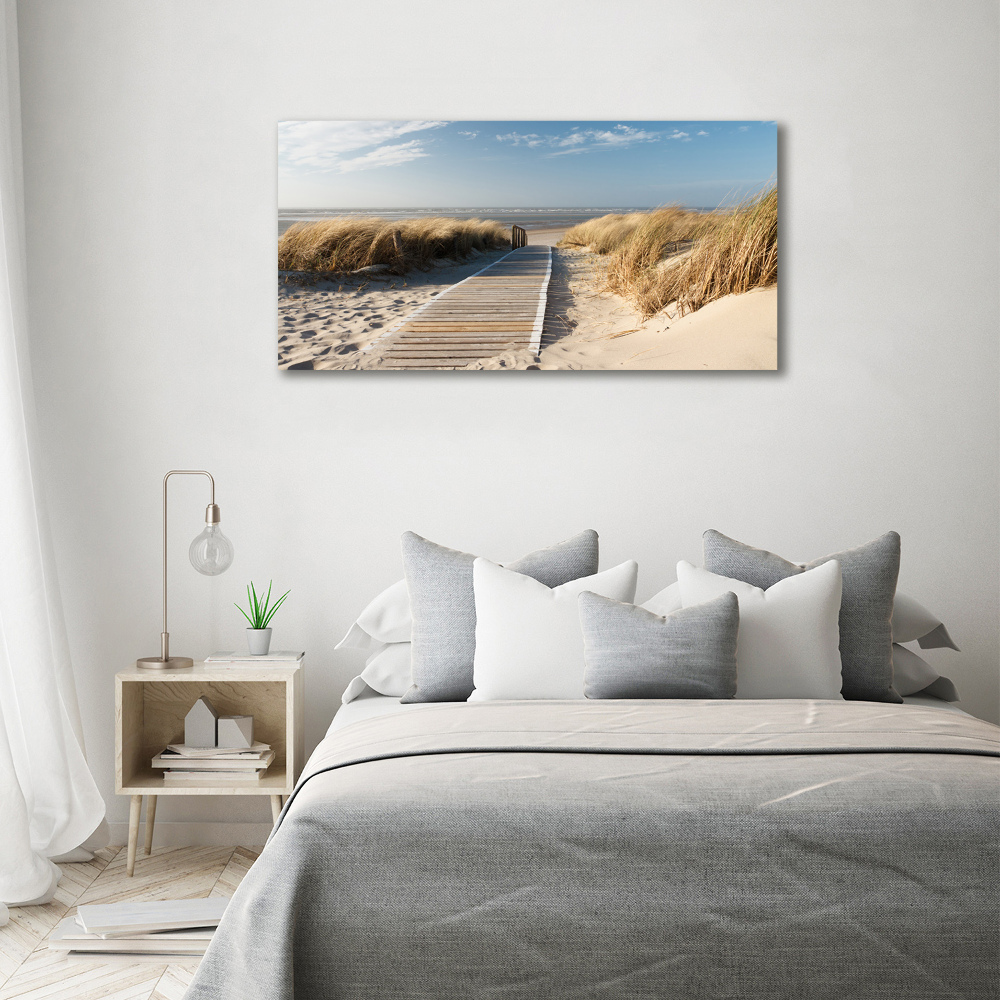 Tableau mural sur toile Chemin sur la plage