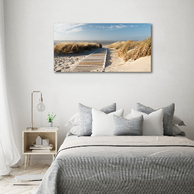 Tableau mural sur toile Chemin sur la plage