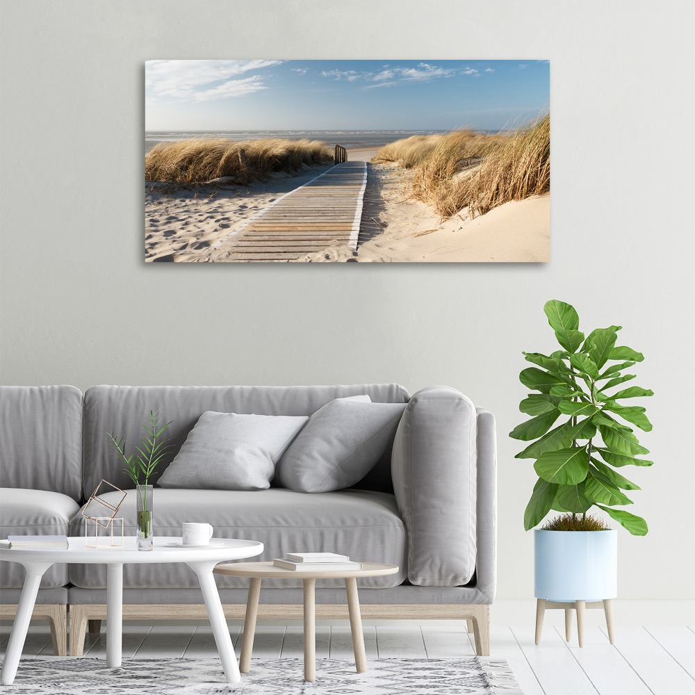 Tableau mural sur toile Chemin sur la plage