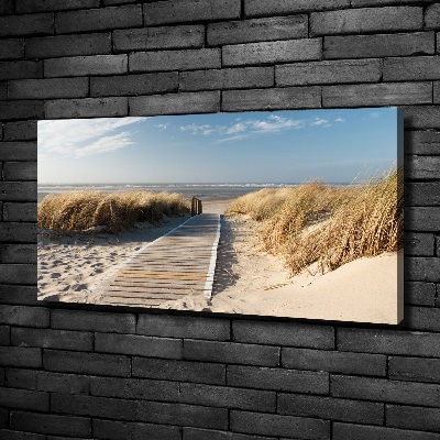 Tableau mural sur toile Chemin sur la plage