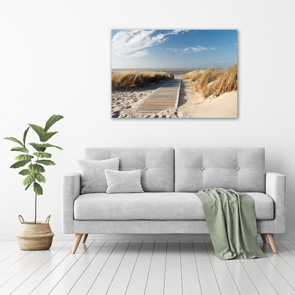 Tableau mural sur toile Chemin sur la plage