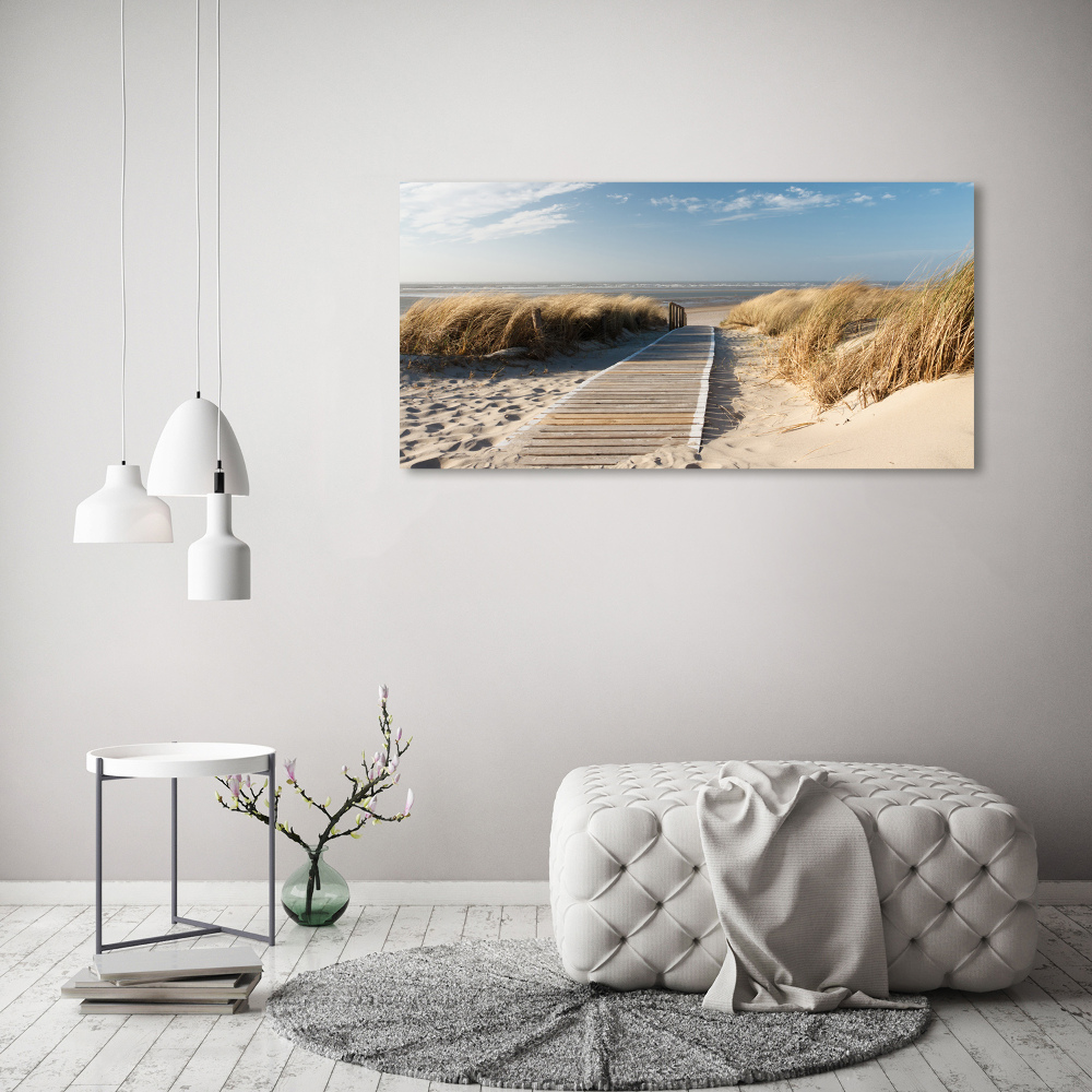 Tableau mural sur toile Chemin sur la plage