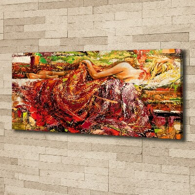 Tableau mural sur toile Femme endormie