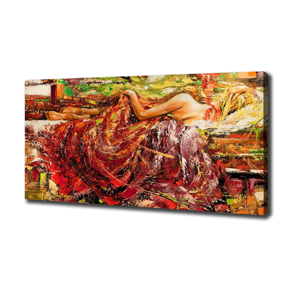 Tableau mural sur toile Femme endormie