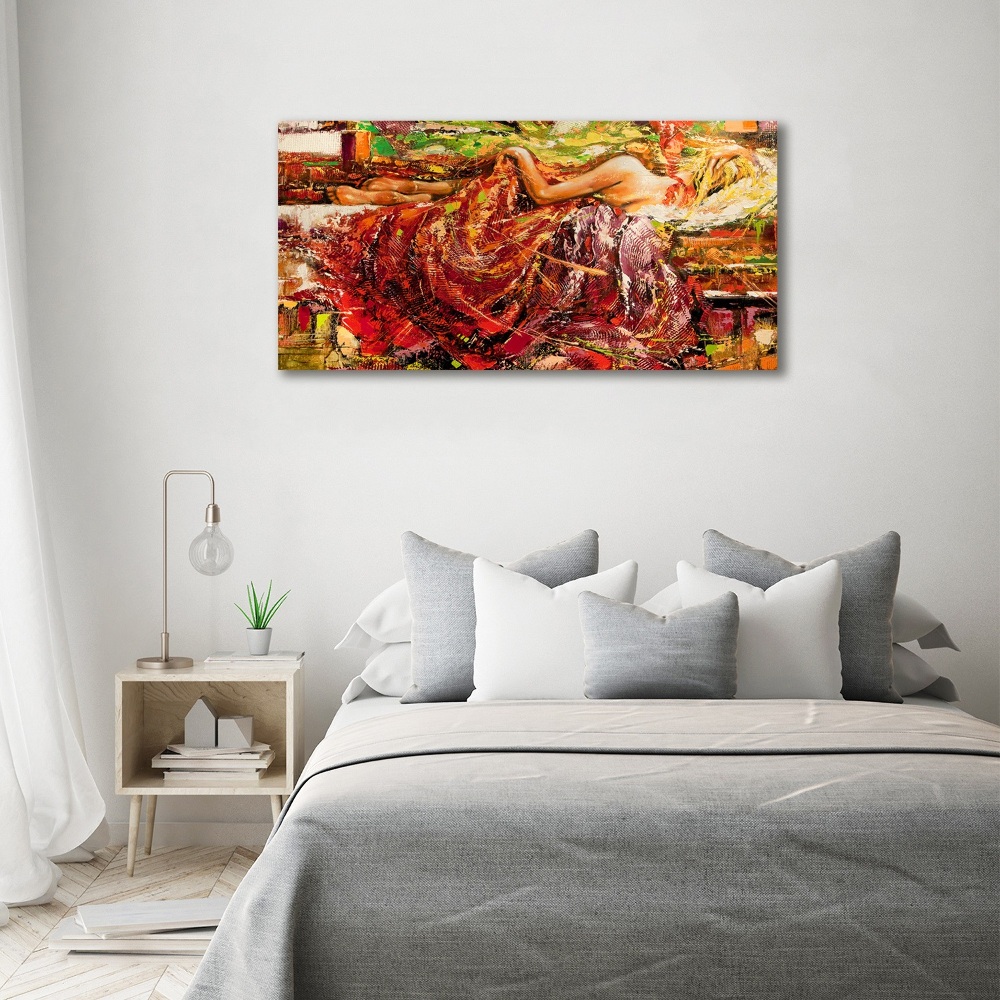 Tableau mural sur toile Femme endormie