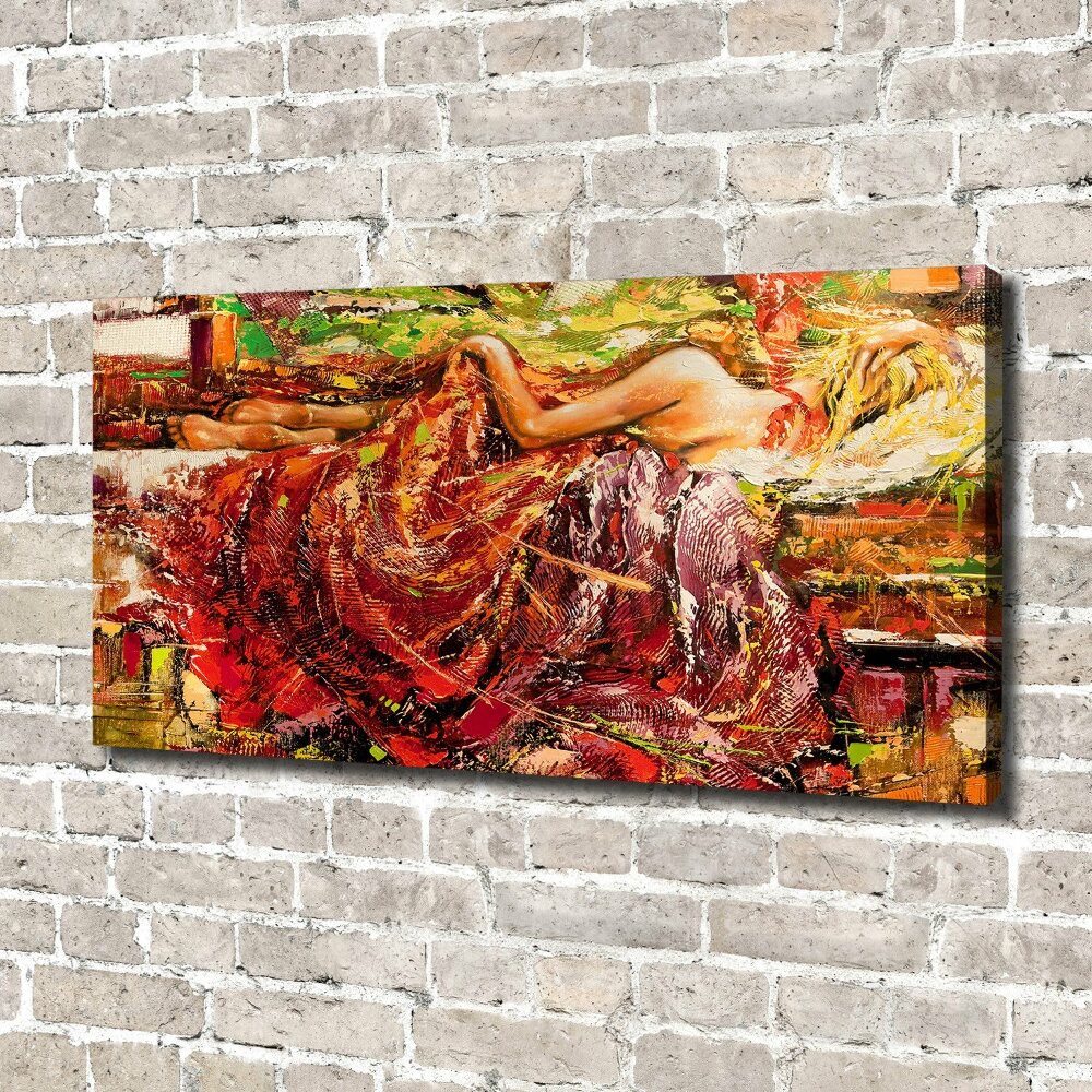 Tableau mural sur toile Femme endormie