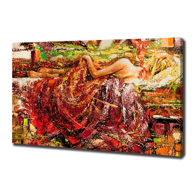 Tableau mural sur toile Femme endormie