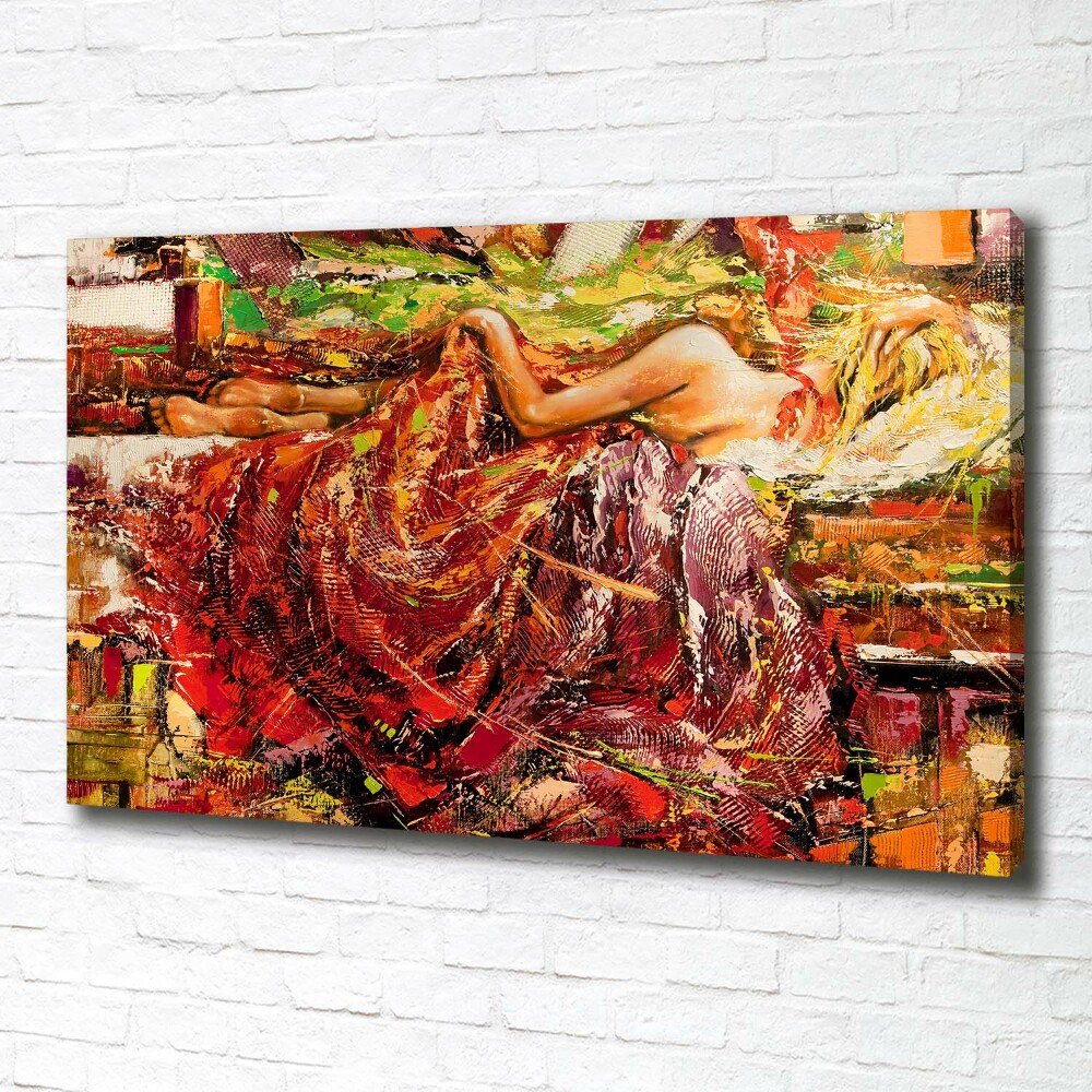 Tableau mural sur toile Femme endormie