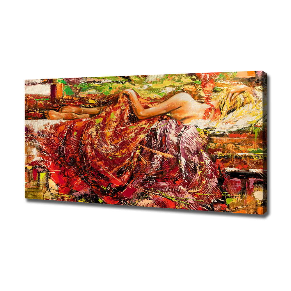 Tableau mural sur toile Femme endormie