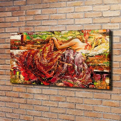 Tableau mural sur toile Femme endormie